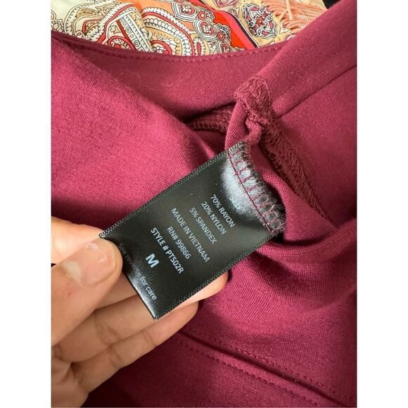 Burgundy leggings - Picture 5 of 9